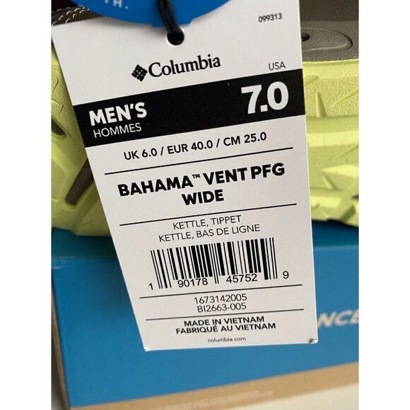 Columbia Men's Sz 7 Bahama PFG Series Water Boat Shoes WIDE Width Slip On Shoes - Picture 7 of 9